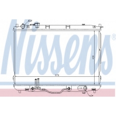 66634 NISSENS Радиатор, охлаждение двигателя