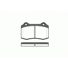 0434 30 KAWE Комплект тормозных колодок, дисковый тормоз