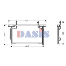 072007N AKS DASIS Конденсатор, кондиционер
