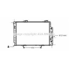 MSA2174 AVA Радиатор, охлаждение двигателя