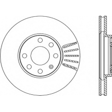BDA1807.20 OPEN PARTS Тормозной диск