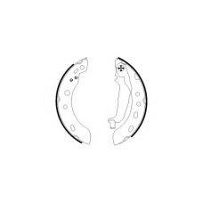 8DB 355 002-481 HELLA Комплект тормозных колодок