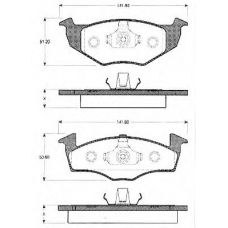 BLF1056 QUINTON HAZELL Комплект тормозных колодок, дисковый тормоз