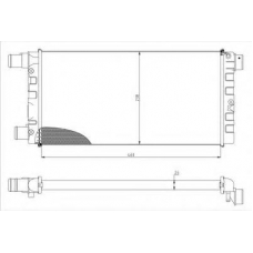 709-0008 TYC Радиатор, охлаждение двигателя
