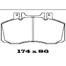 BL1424A2 FTE Комплект тормозных колодок, дисковый тормоз