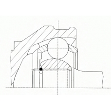21591 SPIDAN Шарнирный комплект, приводной вал