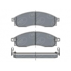 SP 263 SCT Комплект тормозных колодок, дисковый тормоз