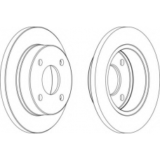 DDF202-1 FERODO Тормозной диск