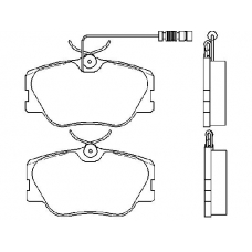 MDB1437 MINTEX Комплект тормозных колодок, дисковый тормоз