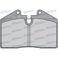 AC058397D AC Delco Комплект тормозных колодок, дисковый тормоз
