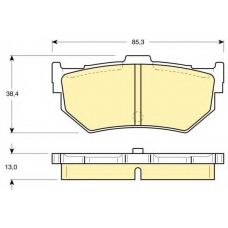 6103729 GIRLING Комплект тормозных колодок, дисковый тормоз