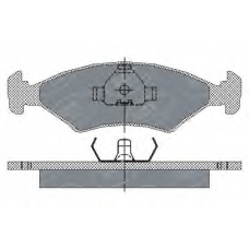 SP 108 PR SCT Комплект тормозных колодок, дисковый тормоз