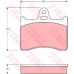 GDB262 TRW Комплект тормозных колодок, дисковый тормоз