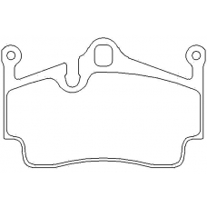 MDB2889 MINTEX Комплект тормозных колодок, дисковый тормоз