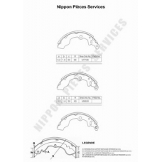 S350I27 NPS Комплект тормозных колодок