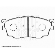 ADM54255 BLUE PRINT Комплект тормозных колодок, дисковый тормоз
