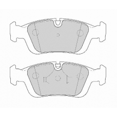 FD6838A NECTO Комплект тормозных колодок, дисковый тормоз