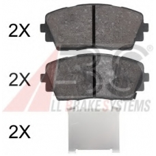 37910 ABS Комплект тормозных колодок, дисковый тормоз