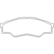 MDB2915 MINTEX Комплект тормозных колодок, дисковый тормоз