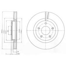 BG4109 DELPHI Тормозной диск