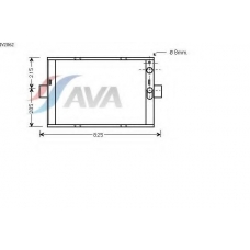 IV2062 AVA Радиатор, охлаждение двигателя