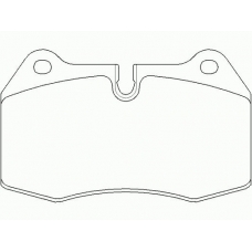 P 06 018 BREMBO Комплект тормозных колодок, дисковый тормоз