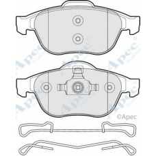 PAD1685 APEC Комплект тормозных колодок, дисковый тормоз