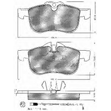 10630 BSF Комплект тормозных колодок, дисковый тормоз