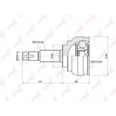 CO3676 LYNX Шрус наружный