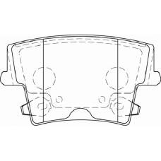 FD7287A NECTO Комплект тормозных колодок, дисковый тормоз