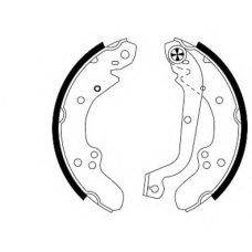 8DB 355 000-641 HELLA Комплект тормозных колодок