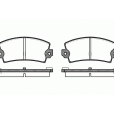 2021.36 ROADHOUSE Комплект тормозных колодок, дисковый тормоз
