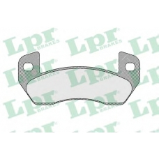 05P1640 LPR Комплект тормозных колодок, дисковый тормоз