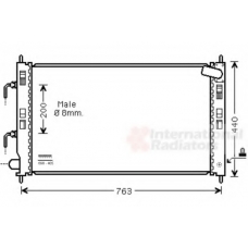 60322240 SCHLIECKMANN Радиатор, охлаждение двигателя