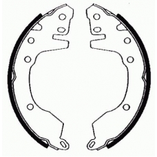 05380 KAWE Комплект тормозных колодок