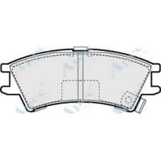 PAD1017 APEC Комплект тормозных колодок, дисковый тормоз
