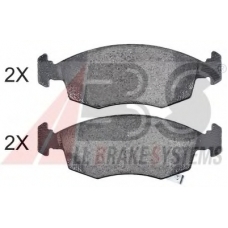 37901 OE ABS Комплект тормозных колодок, дисковый тормоз