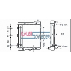 5005801 KUHLER SCHNEIDER Радиатор, охлаждение двигател