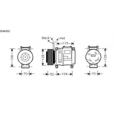 JDAK002 AVA Компрессор, кондиционер