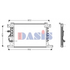 132450N AKS DASIS Конденсатор, кондиционер