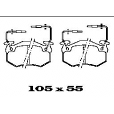 BL1113A2 FTE Комплект тормозных колодок, дисковый тормоз