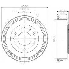 MBD314 MINTEX Тормозной барабан