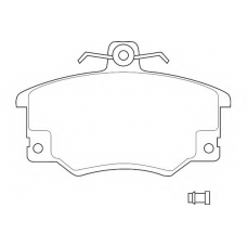 WBP20833A WAGNER LOCKHEED Комплект тормозных колодок, дисковый тормоз