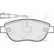 PAD1550 APEC Комплект тормозных колодок, дисковый тормоз
