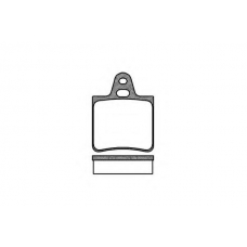 P1323.00 WOKING Комплект тормозных колодок, дисковый тормоз