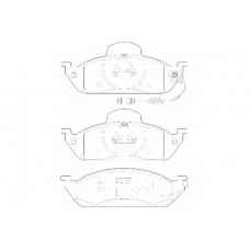 WBP23193A WAGNER LOCKHEED Комплект тормозных колодок, дисковый тормоз