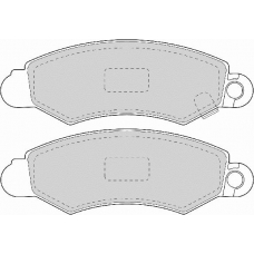 FD6914N NECTO Комплект тормозных колодок, дисковый тормоз