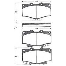 BLF589 QUINTON HAZELL Комплект тормозных колодок, дисковый тормоз