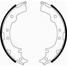 J GF-297AF JAPANPARTS Комплект тормозных колодок