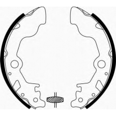 J GF-797AF JAPANPARTS Комплект тормозных колодок
